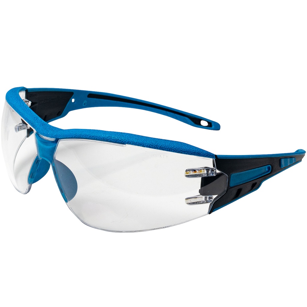 Captain™ Metal Detectable Rimless Safety Glasses with Clear Lens and Anti-Scratch / Fogless® 3Sixty™ Coating