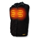 [SA-DCHV086] DEWALT Men's Heated Reversible Fleece Vest Kitted Black