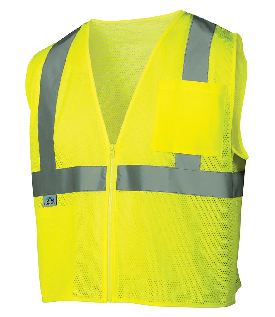 [SP-RVZ21] Pyramex Hi-Vis ANSI Type R Class 2 Safety Vest