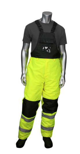 [SA-318-1775] PIP® ANSI Class E Insulated Bib Pants with Black Trim