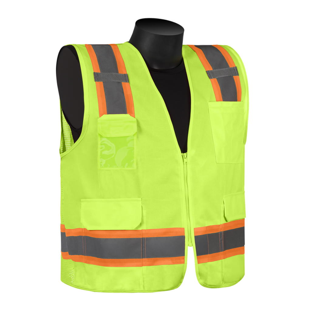 [SA-FR16012G] HiVizGard™ Class 2 Chemically Treated FR Surveyor Vest