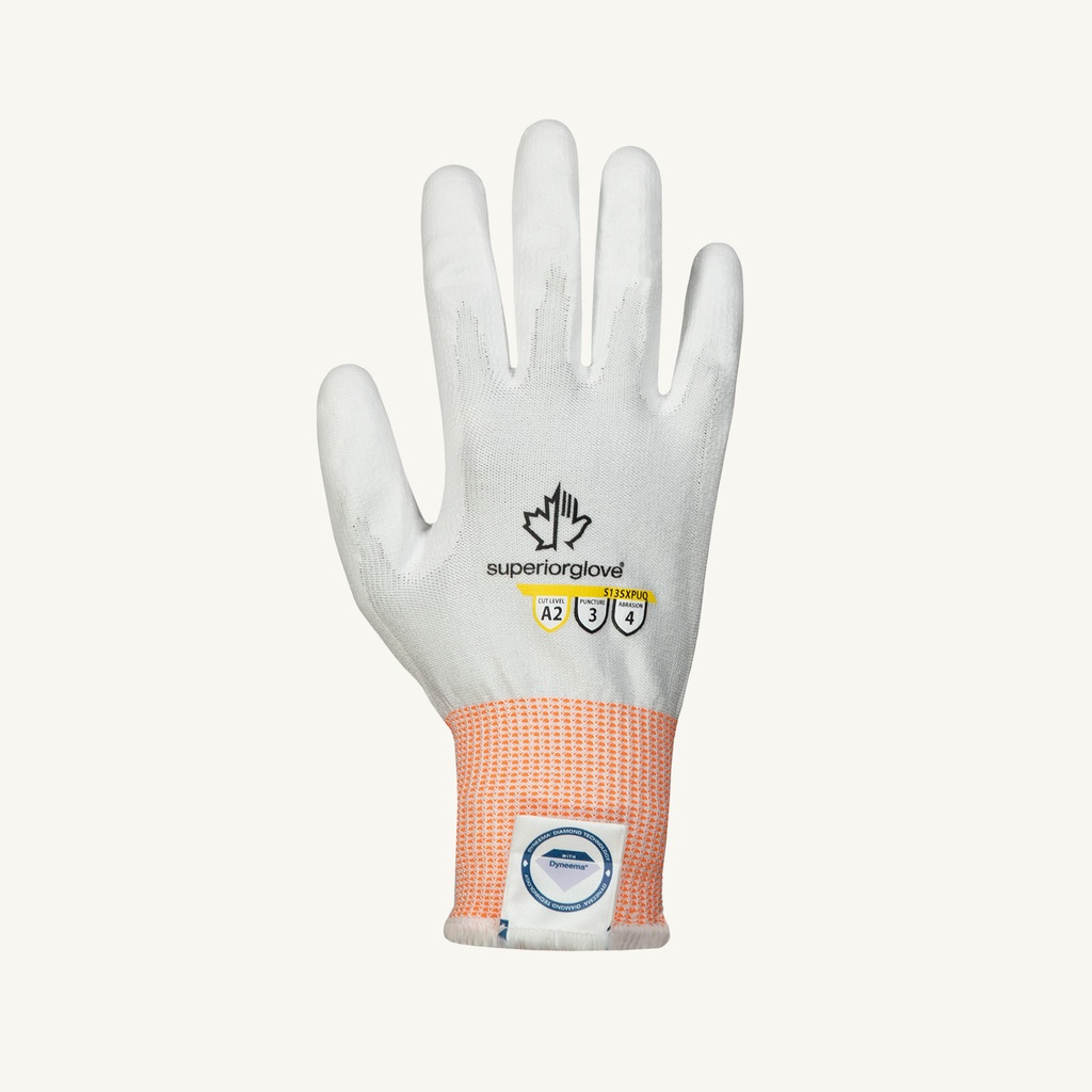 [A-CS13SXPUQ] TenActiv™ A2  White Polyurethane Coated Cut Resistant Glove