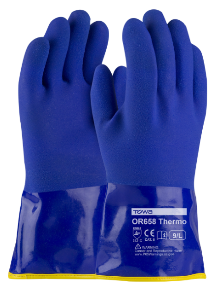 [A-58-8658DL] XtraTuff™ Acrylic Lined PVC Chemical Resistant Glove