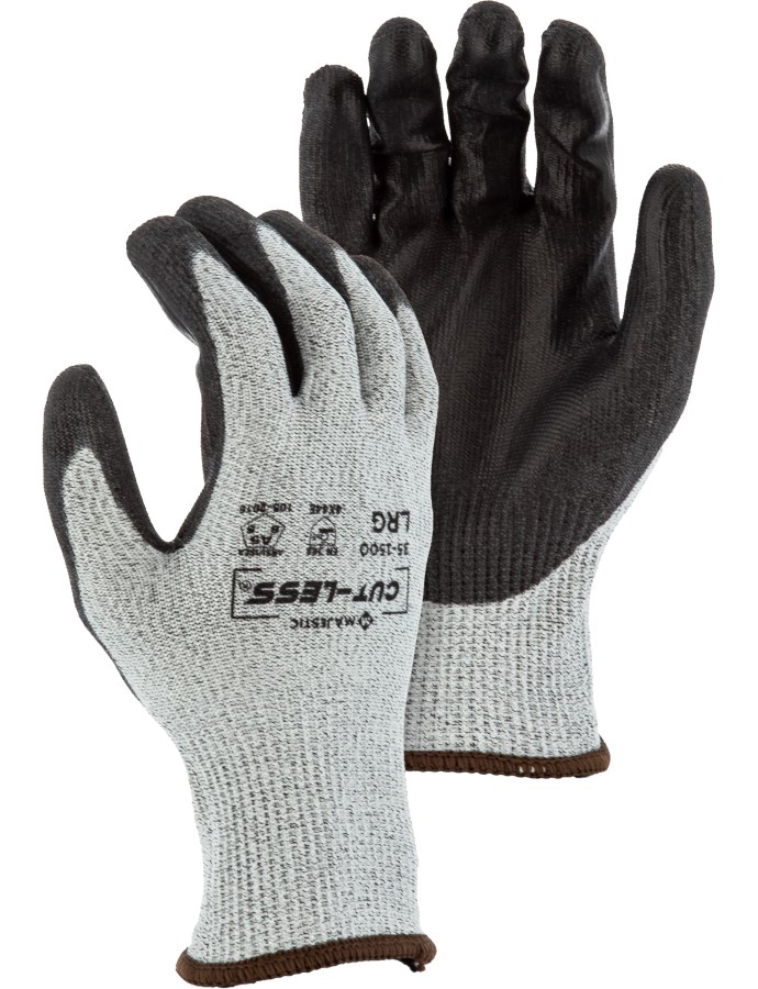 [A-35-1500] Cut-Less Korplex Glove with Polyurethane Palm, 13g, ANSI A5
