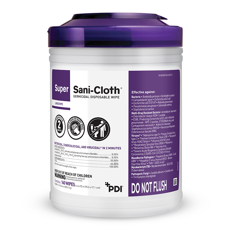 PDI Super Sani-Cloth Disposable Wipe
