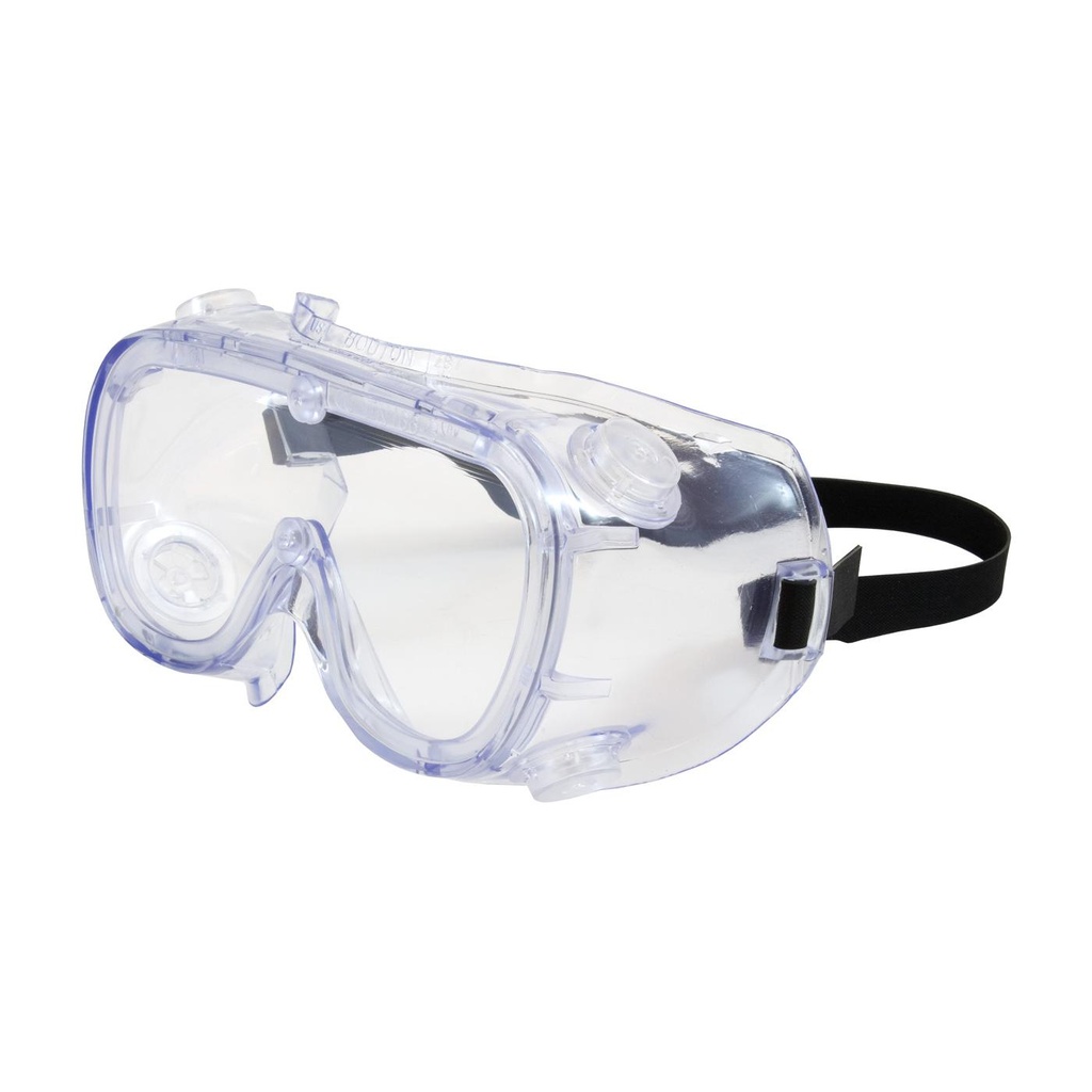 Bouton® Optical 551 Softsides™ Indirect Vent Goggle with Clear Blue Body, Clear Lens and Anti-Scratch / Anti-Fog Coating