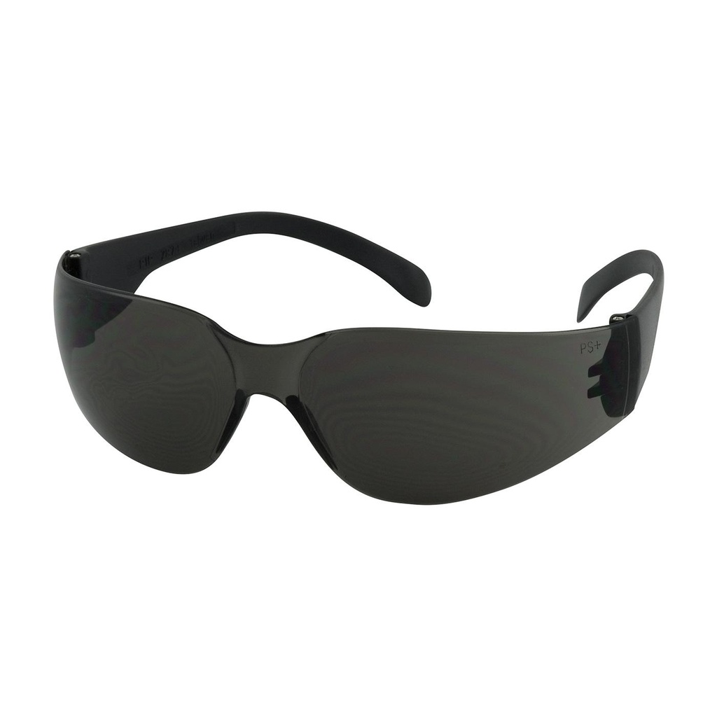 Bouton® Optical Zenon Z11sm™ Rimless Safety Glasses with Black Temple, Gray Lens and Anti-Scratch Coating