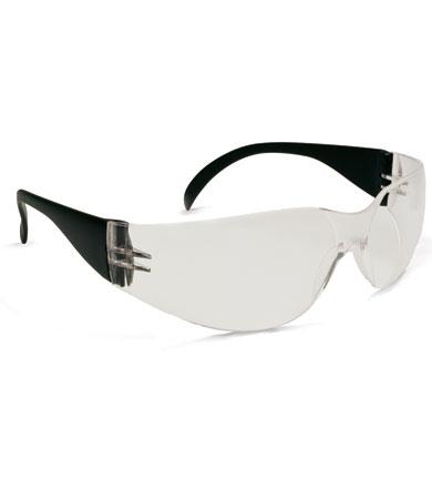 Bouton® Optical Zenon Z12™ Rimless Safety Glasses with Black Temple and Clear Lens