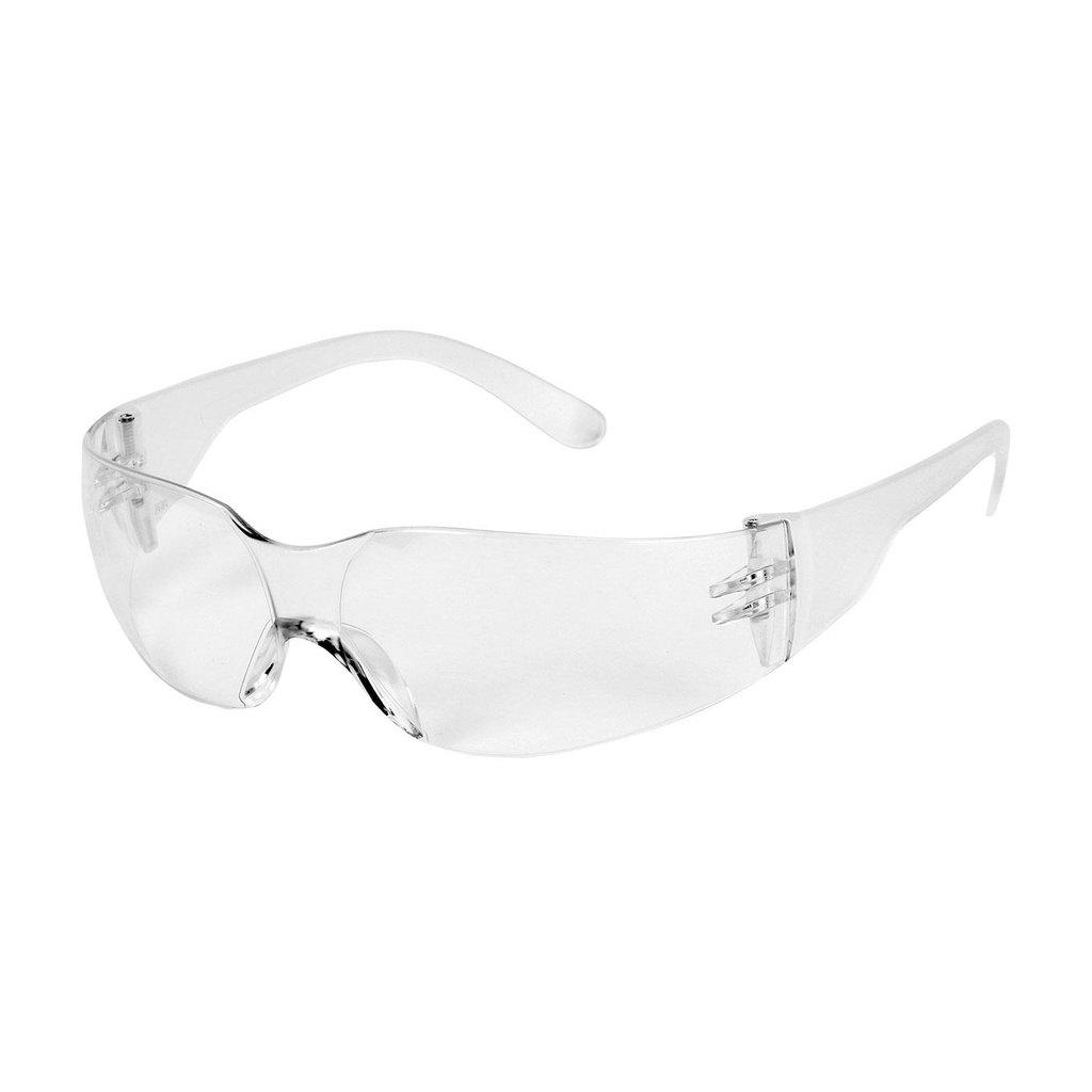 Bouton® Optical Zenon Z12™ Extended Bridge Rimless Safety Glasses with Clear Temple, Clear Lens and Anti-Scratch Coating