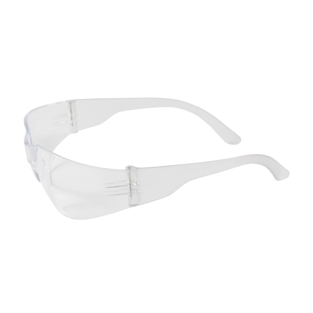 Bouton® Optical Zenon Z12™ Rimless Safety Glasses with Clear Temple, Clear Lens and Anti-Scratch Coating