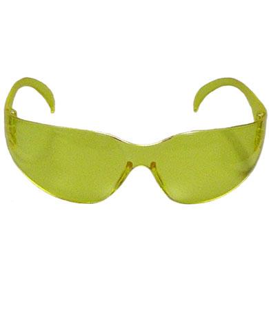 Bouton® Optical Zenon Z12™ Rimless Safety Glasses with Amber Temple, Amber Lens and Anti-Scratch Coating