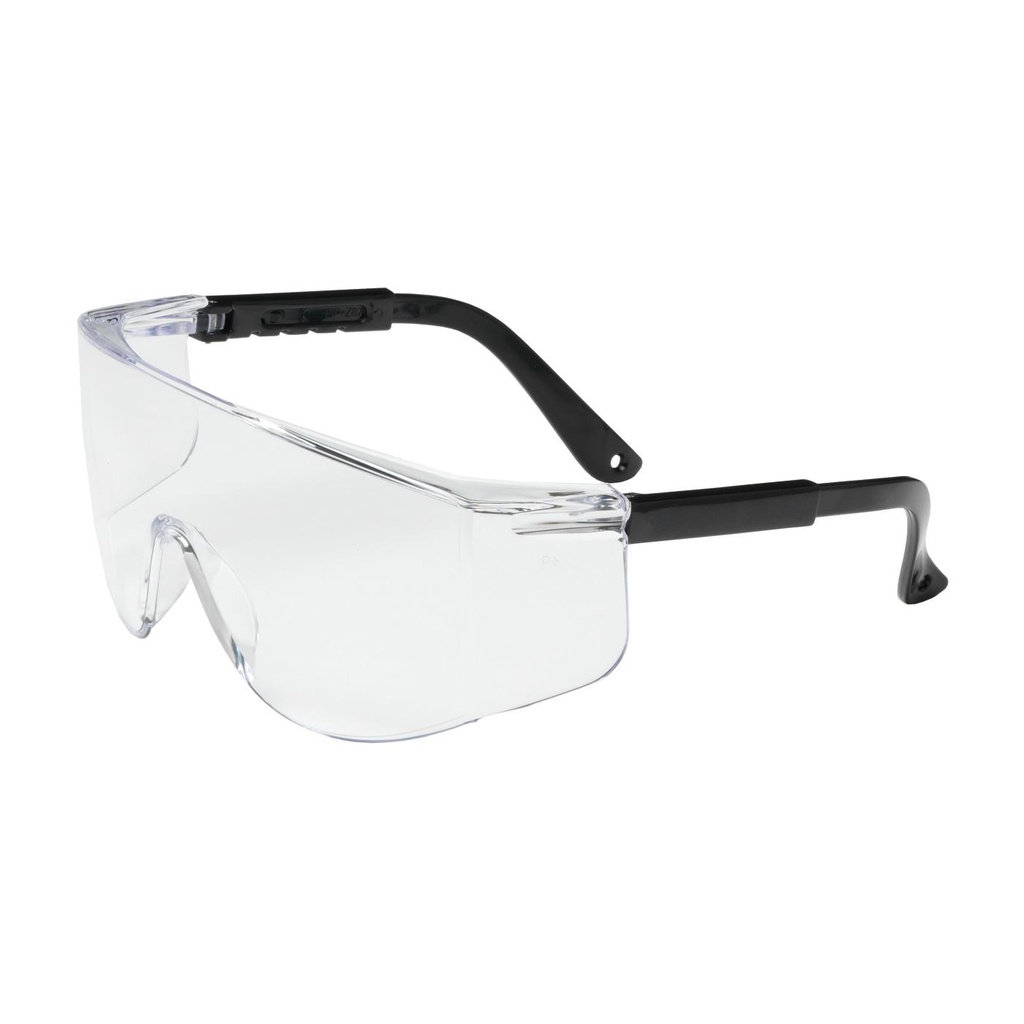Bouton® Optical Zenon Z28™ OTG Rimless Safety Glasses with Black Temple and Clear Lens