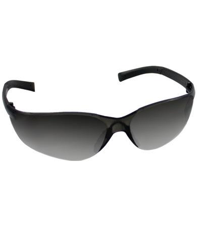 Bouton® Optical Zenon Z14SN™ Rimless Safety Glasses with Black Temple, Silver Mirror Lens and Anti-Scratch Coating