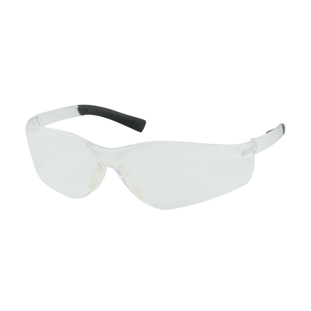 Bouton® Optical Zenon Z14SN™ Rimless Safety Glasses with Clear Temple, Clear Lens and Anti-Scratch / Anti-Fog Coating