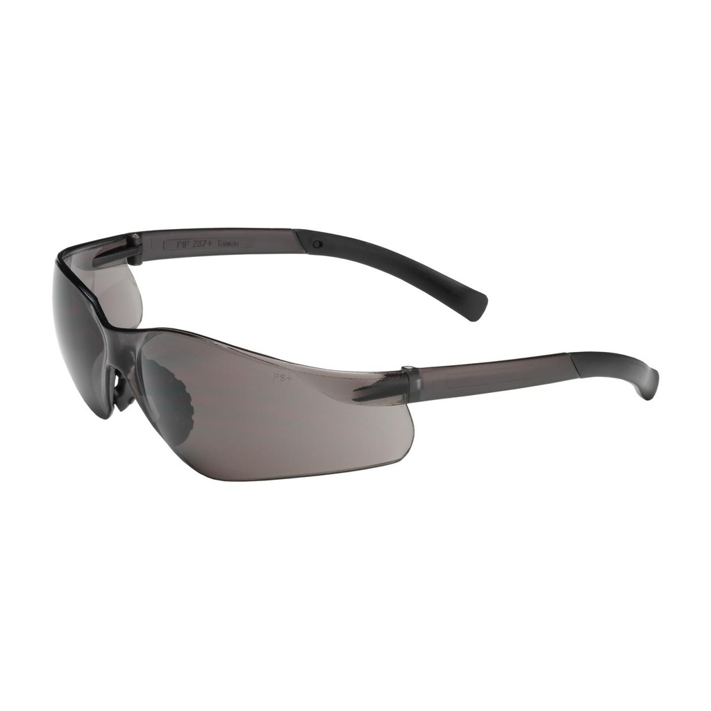 Bouton® Optical Zenon Z14SN™ Rimless Safety Glasses with Black Temple, Gray Lens and Anti-Scratch / Anti-Fog Coating