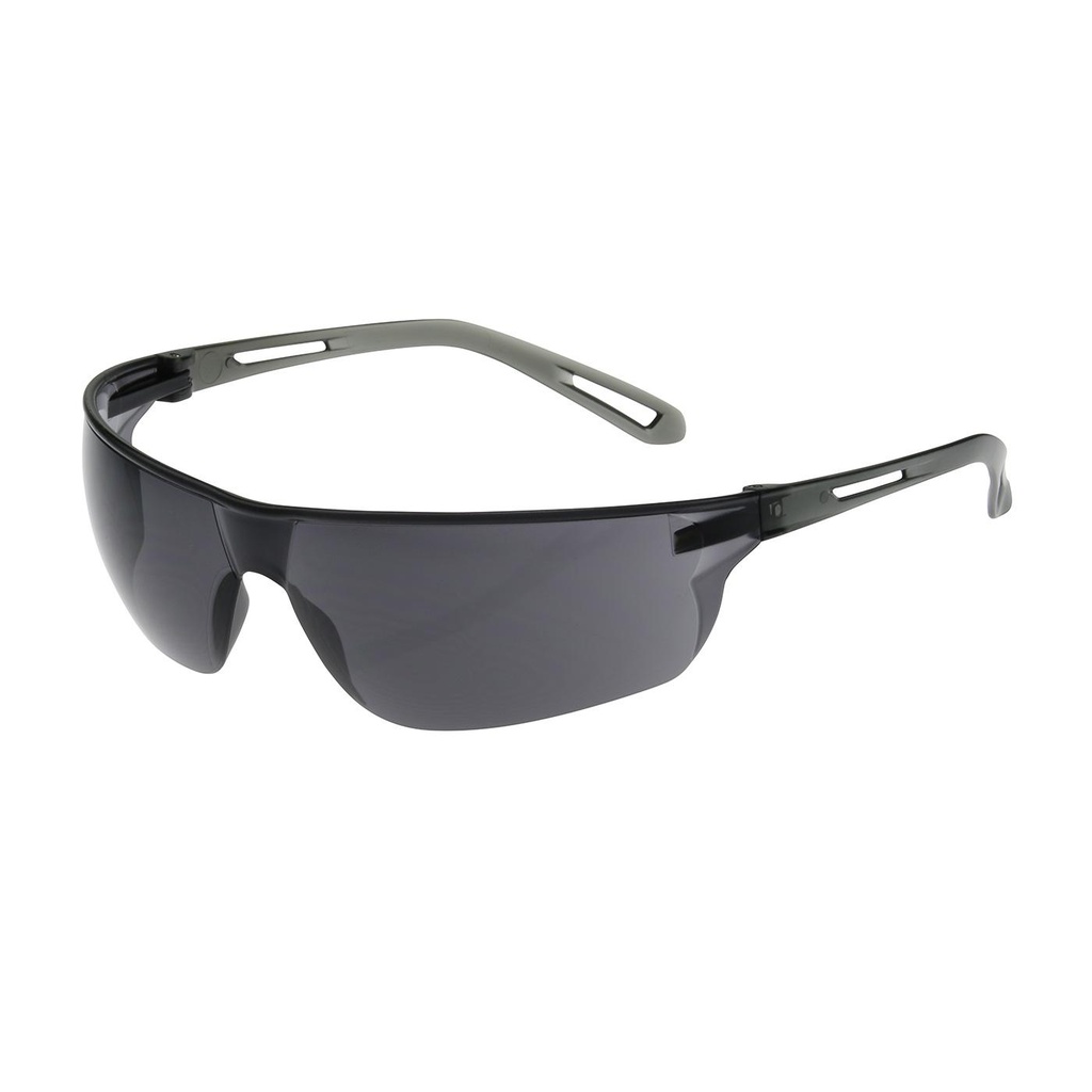 Bouton® Optical Zenon Z-Lyte™ Rimless Safety Glasses with Gray Temple, Gray Lens and Anti-Scratch Coating