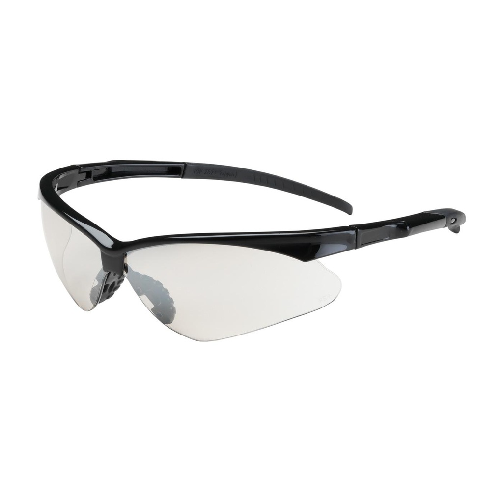 Bouton® Optical Adversary™ Semi-Rimless Safety Glasses with Black Frame, Clear Lens and Anti-Scratch / Anti-Fog Coating