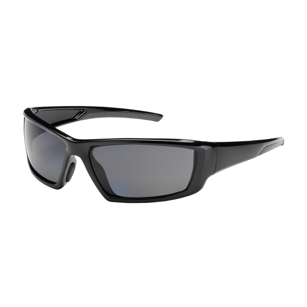 Bouton® Optical Sunburst™ Full Frame Safety Glasses with Black Frame, Gray Lens and Anti-Scratch / Anti-Fog Coating