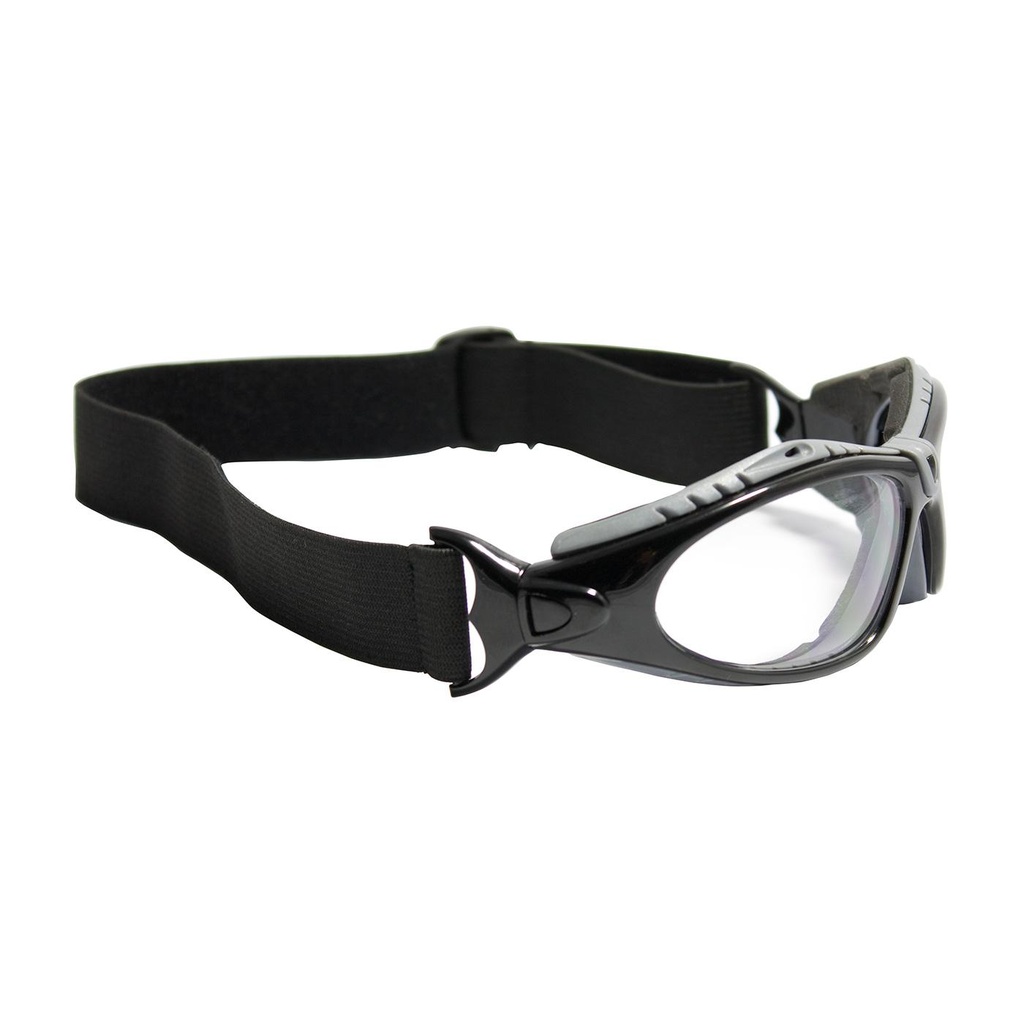 Bouton® Optical Fuselage™ Full Frame Safety Glasses with Black Frame, Foam Padding, Clear Lens and Anti-Scratch / Anti-Fog Coating
