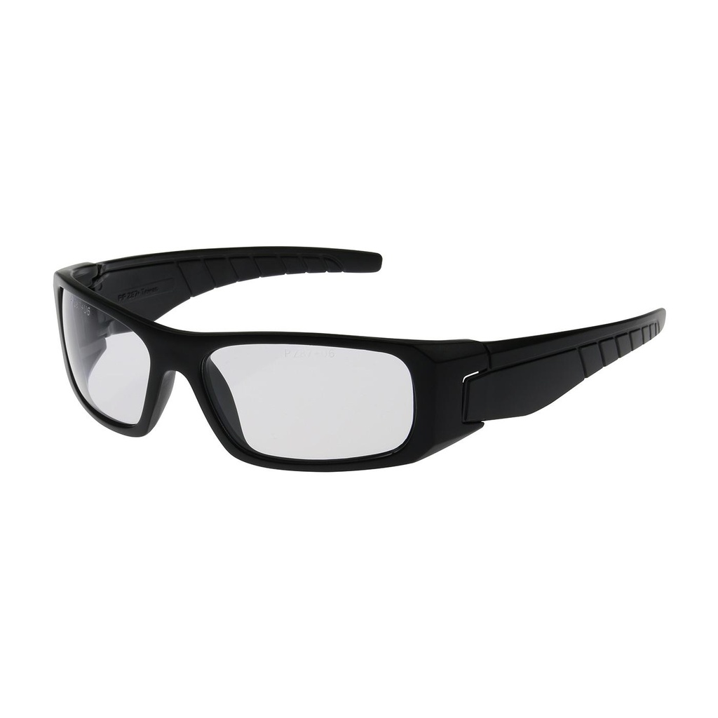 Bouton® Optical Squadron™ Full Frame Safety Glasses with Black Frame, Clear Lens and Anti-Scratch / Anti-Fog Coating