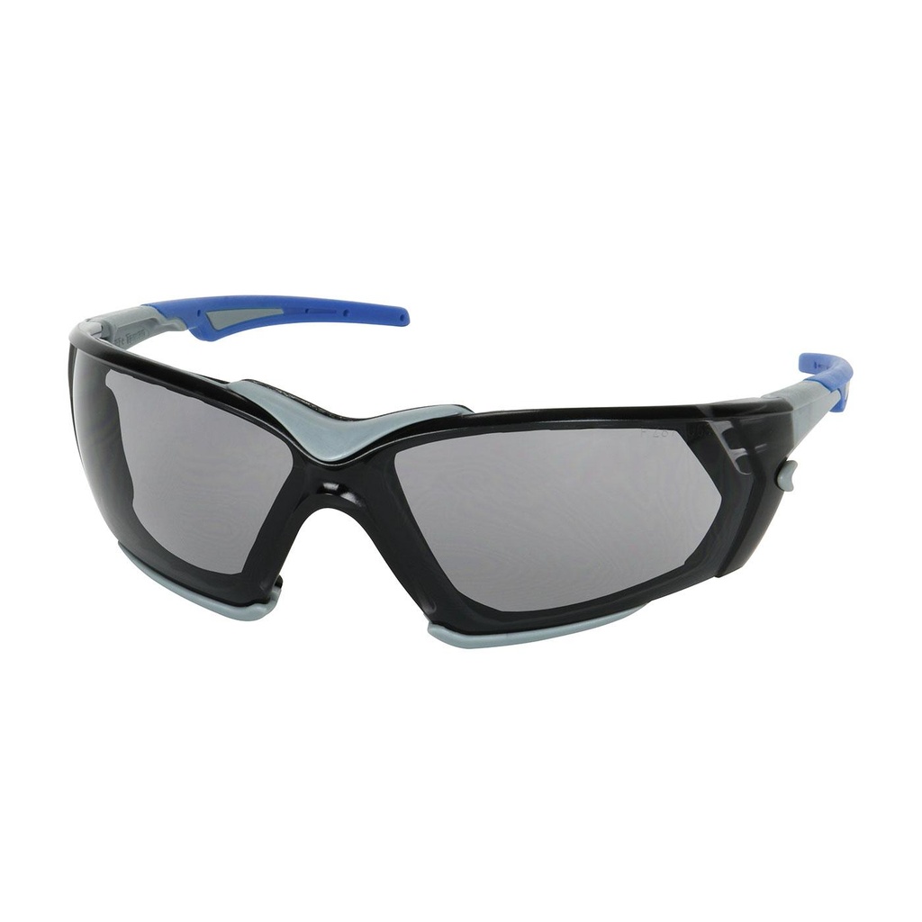 Bouton® Optical Fortify™ Rimless Safety Glasses with Gray Frame, Light Gray Lens, Foam Padding and Anti-Scratch/ FogLess® 3Sixty™ Coating