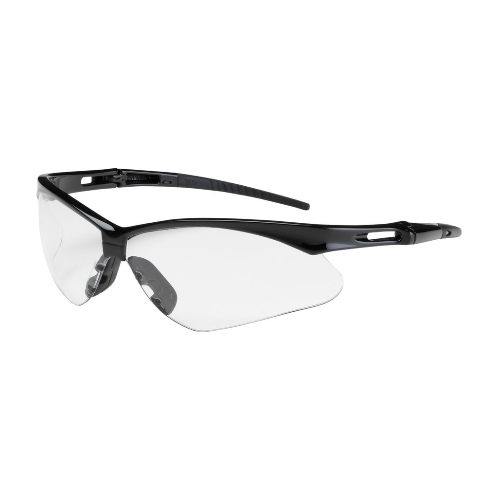 Bouton® Optical Anser™ Semi-Rimless Safety Glasses with Black Frame, Clear Lens and Anti-Scratch Coating