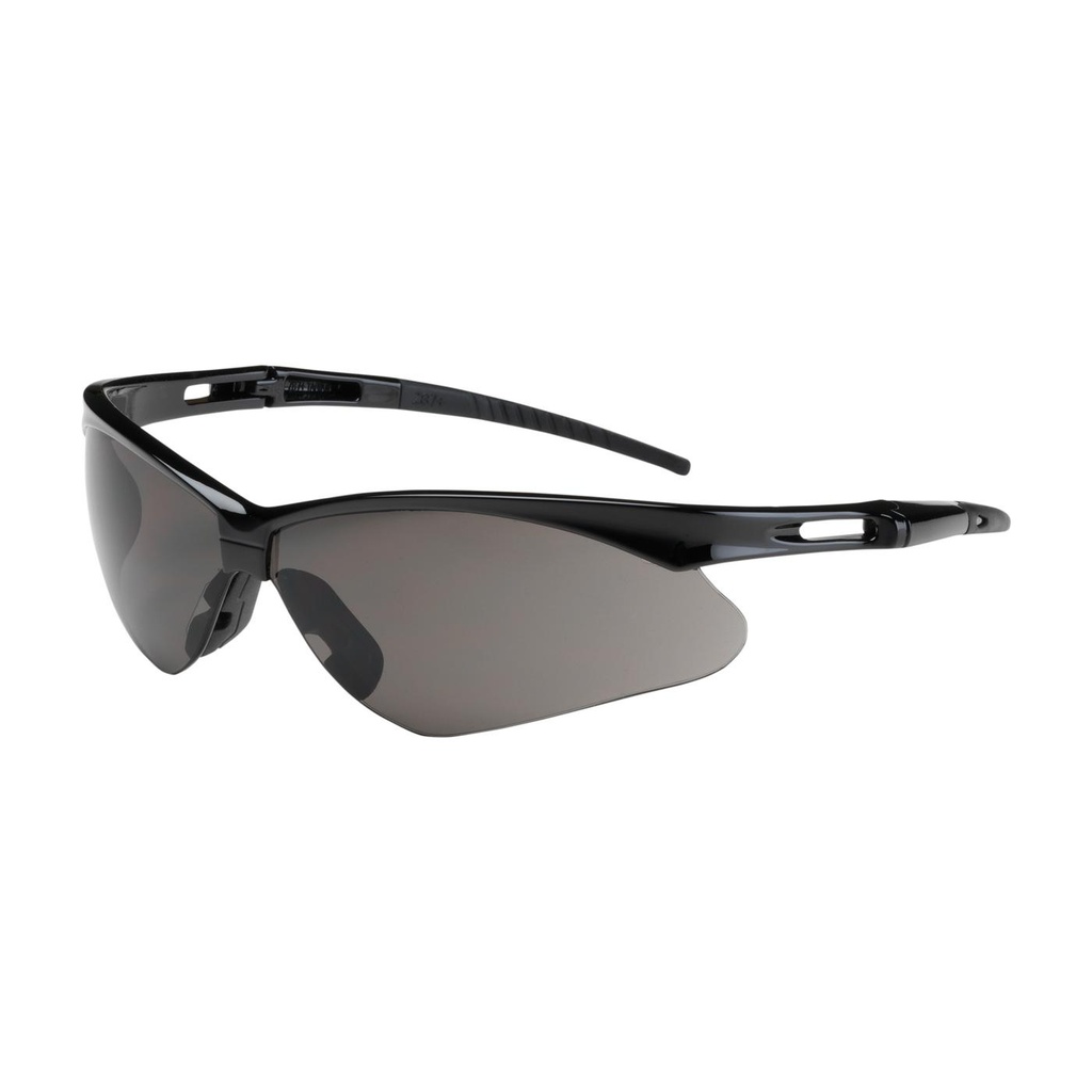 Bouton® Optical Anser™ Semi-Rimless Safety Glasses with Black Frame, Gray Lens and Anti-Scratch Coating
