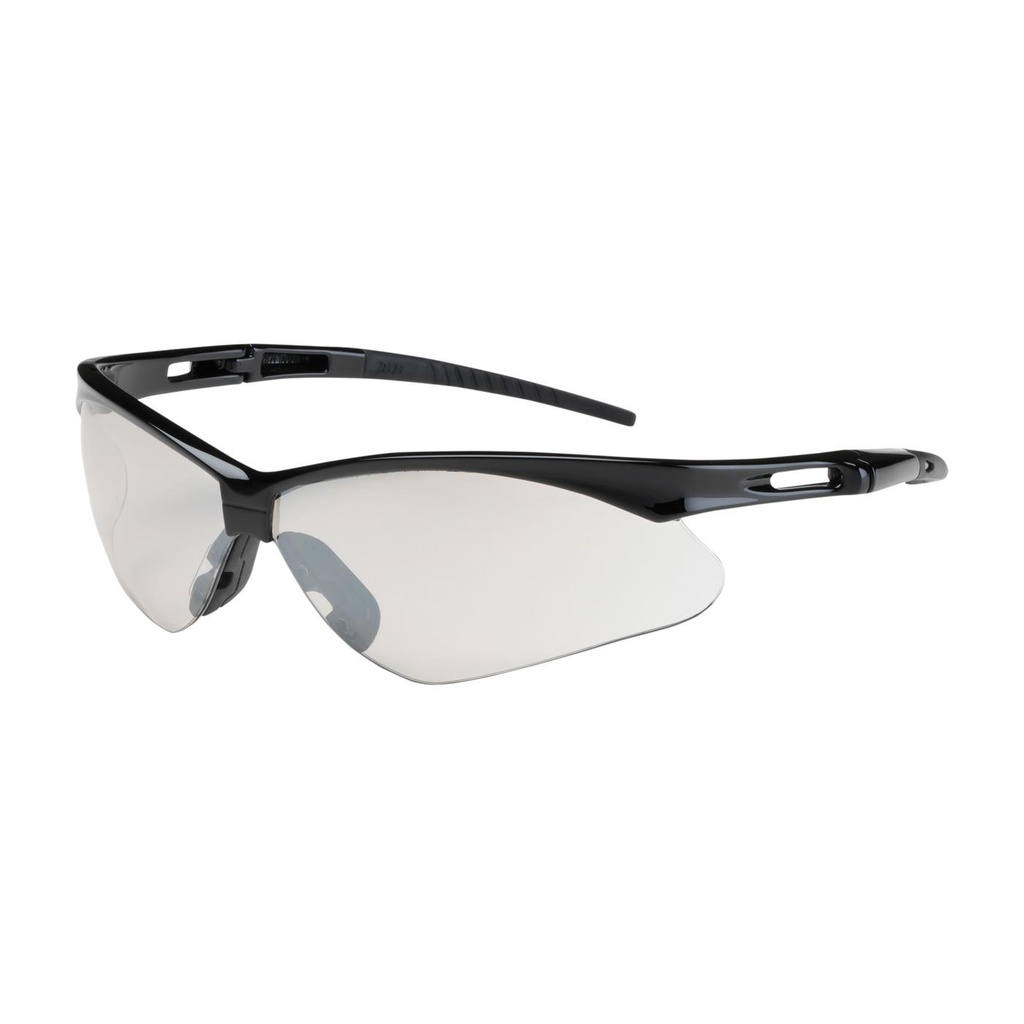 Bouton® Optical Anser™ Semi-Rimless Safety Glasses with Black Frame, I/O Lens and Anti-Scratch Coating