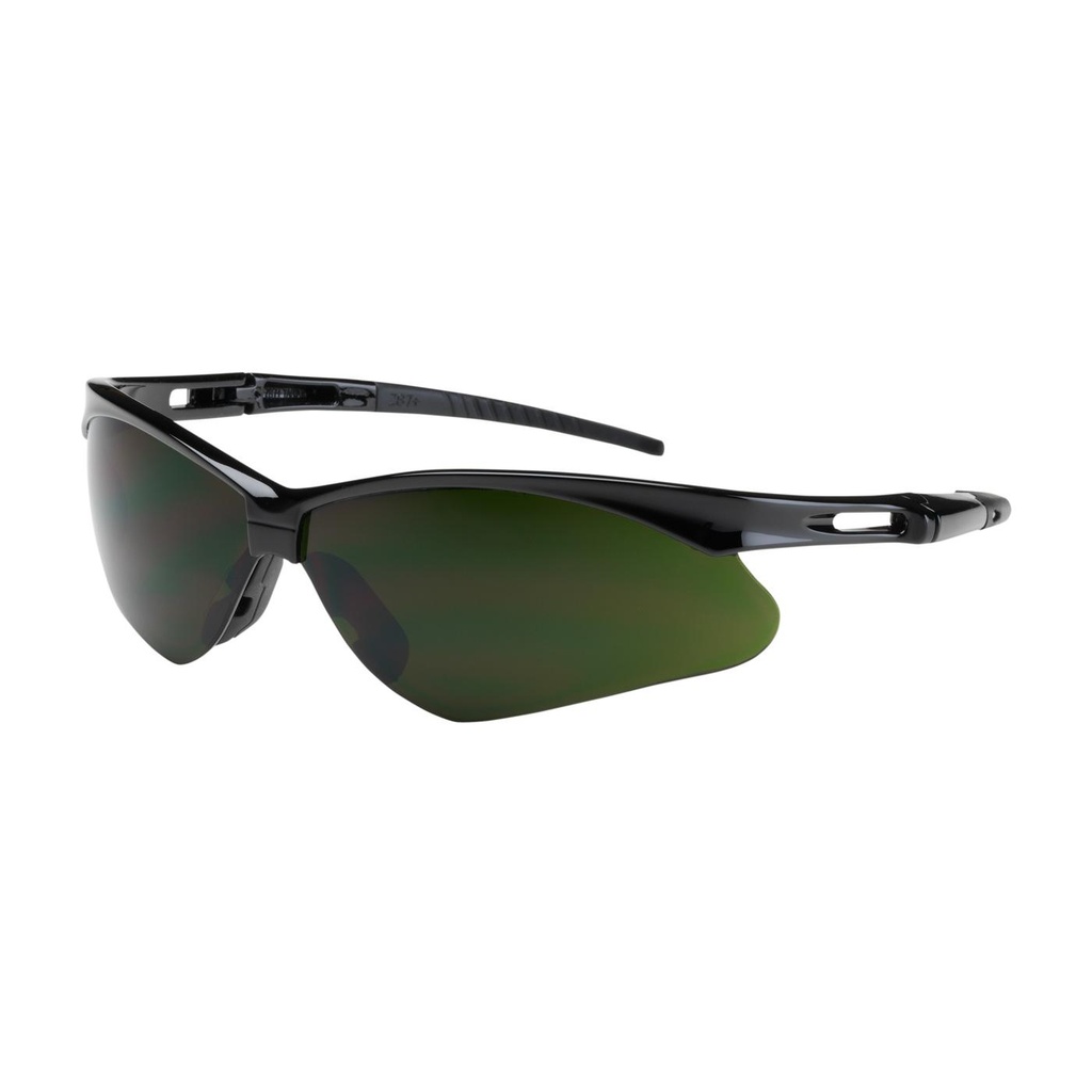 Bouton® Optical Anser™ Semi-Rimless Safety Glasses with Black Frame, IR Filter Shade 5.0 Lens and Anti-Scratch Coating