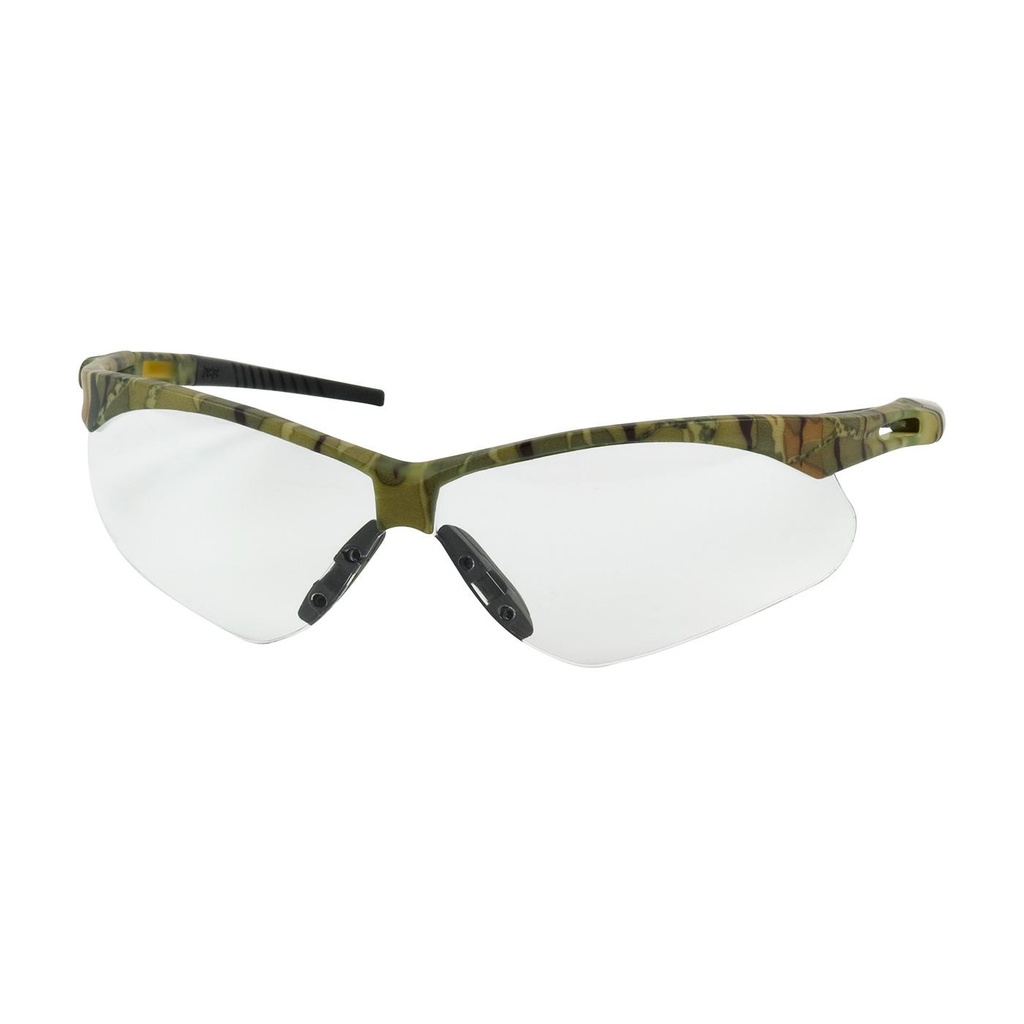 Bouton® Optical Anser™ Semi-Rimless Safety Glasses with Camouflage Frame, Clear Lens and Anti-Scratch Coating