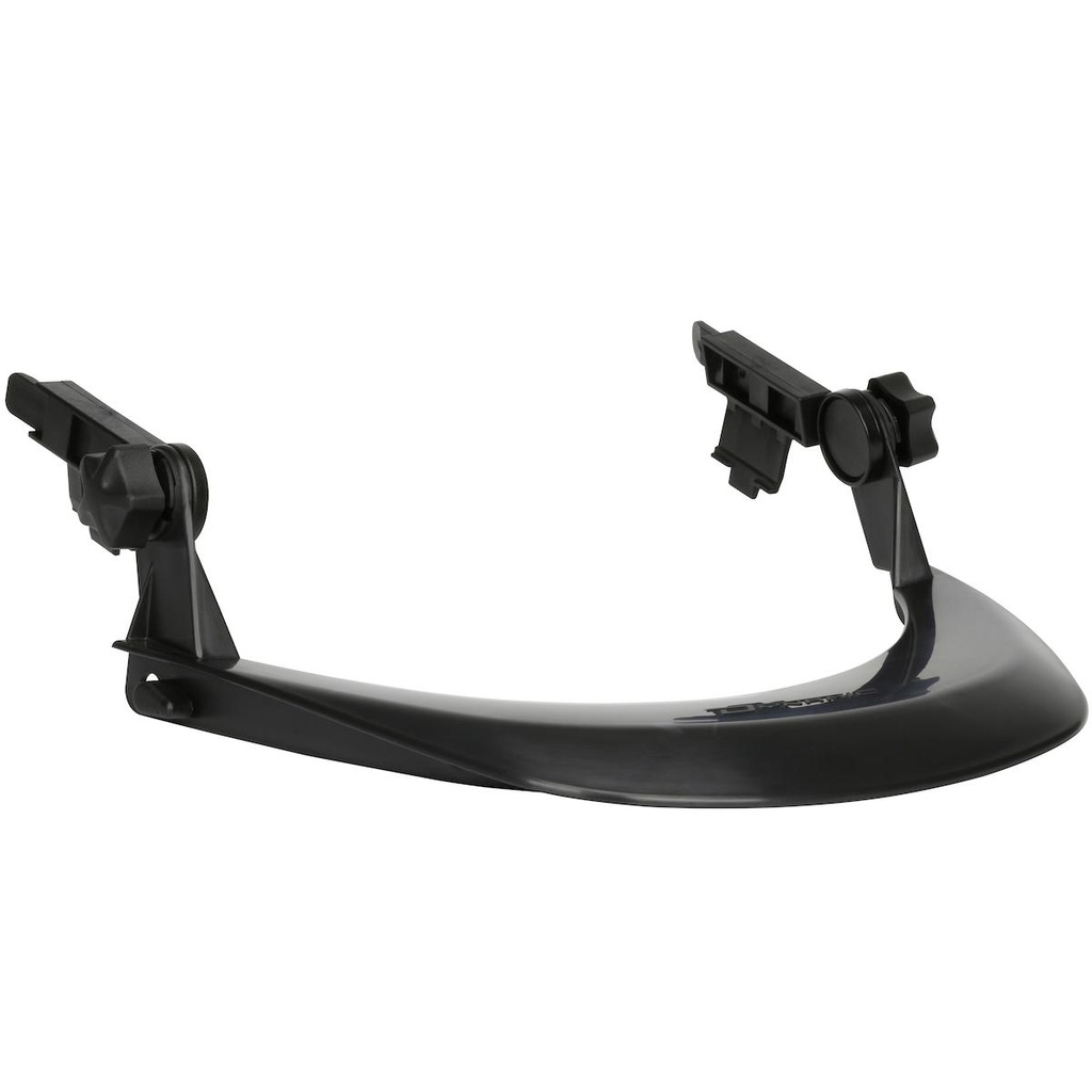 Dynamic™  Short Brim Style Face Shield Bracket, Plastic, Slot Mount