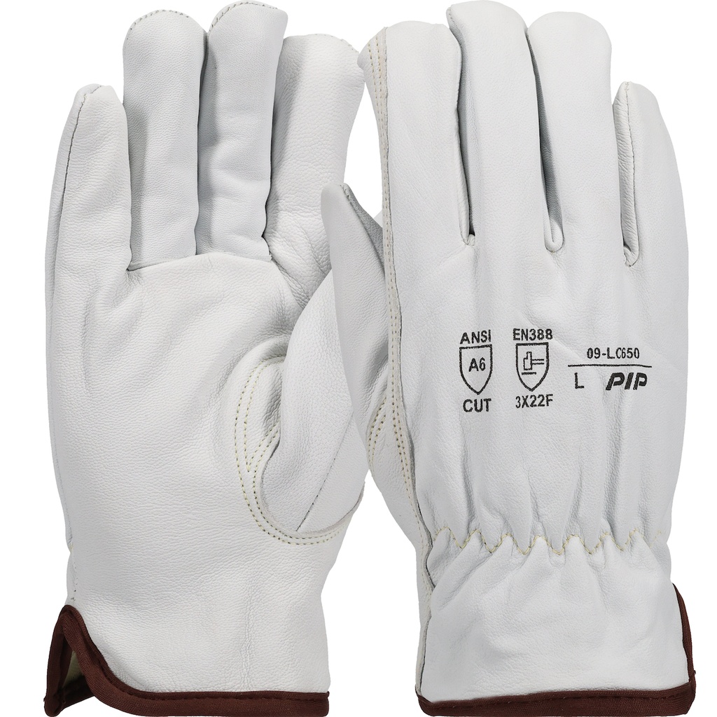 [A-09-LC650] PIP® Premium Top Grain Goatskin Leather Drivers Glove