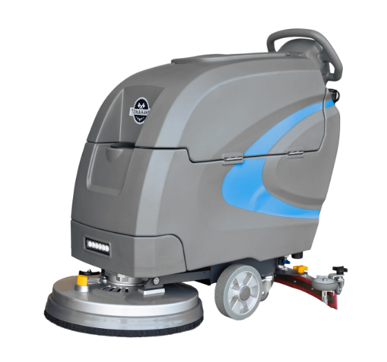 20” Auto Floor Scrubber Cleaner with Power Mop Brush Squeegee Cordless 24V Battery Powered