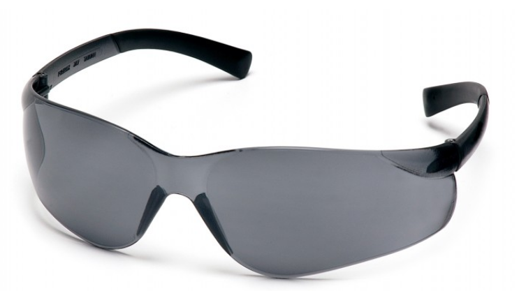 Ztek® Safety Glass, Gray Lens and Temples
