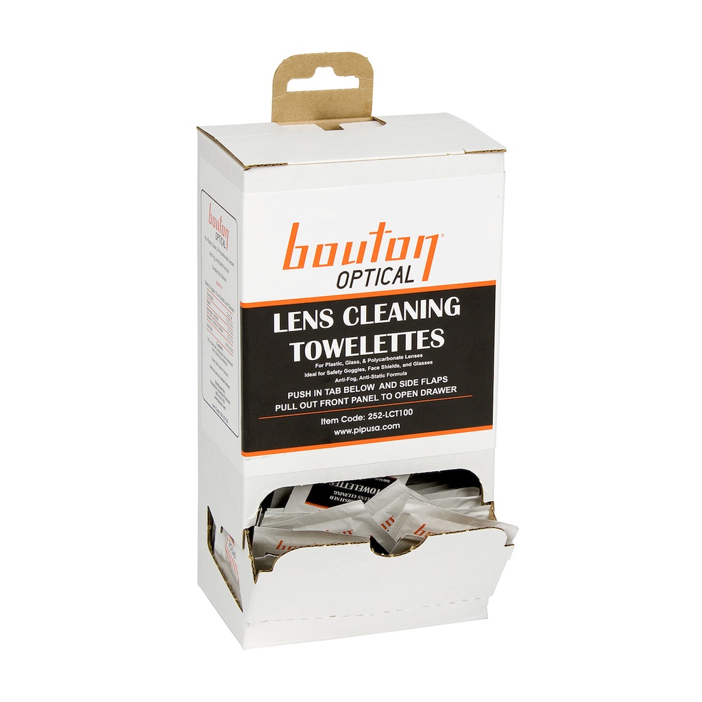 Pre-Moistened Lens Cleaning Towelettes 100/pk