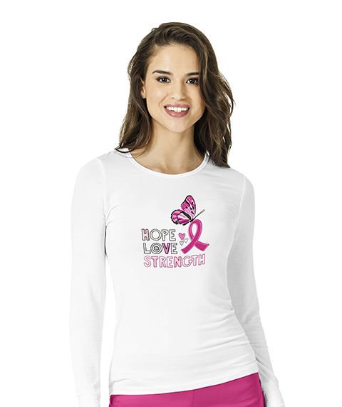 Wonderwink® Silky Novelty LS Print Tee, L