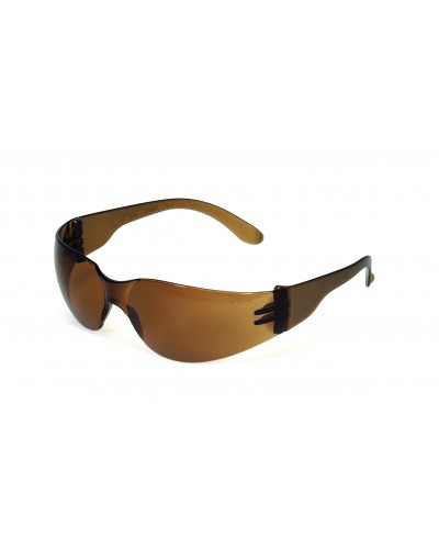 Wrap Around Style Safety Glass with Mocha Lens