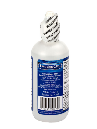 Eyewash Bottle, Screw Cap, 4 oz. 