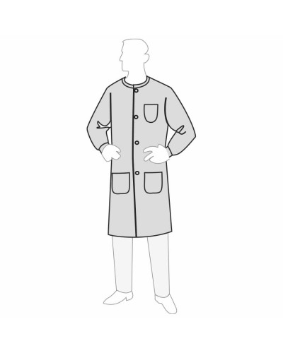 Lab Coat with 3 Pockets, Snap Front, 25/Case, 4X