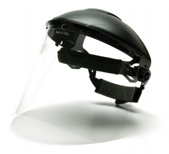 Polycarbonate Faceshield, Clear, 8" x 15", .040" Thick