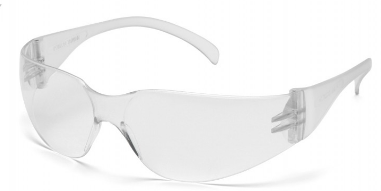 Lightweight, Frameless Mini Intruder Safety Glass, Clear Lens and Temples