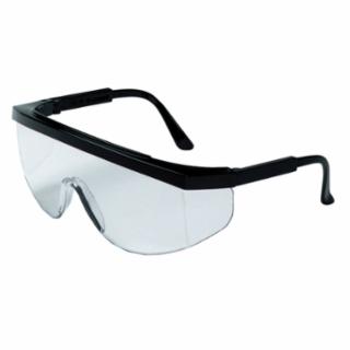 Tomahawk Safety Glass, Black Frame, Clear Lens