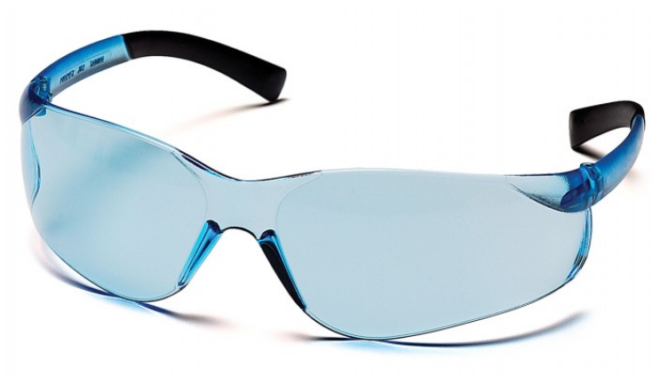 Ztek® Safety Glass, Infinity Blue Lens and Temples