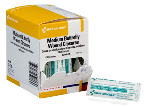 Butterfly Wound Closures, Medium, 100/Box