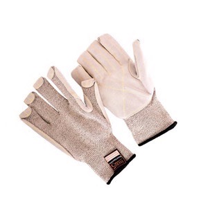 Taeki 5 Cut Resistant Liner with Leather Palm, ANSI Cut Level A5, Size L