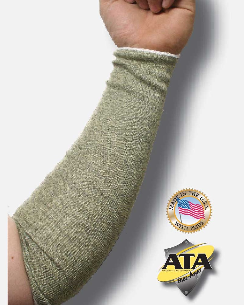 18" ATA Hideaway Cut Resistant Sleeve, w/o Thumbhole