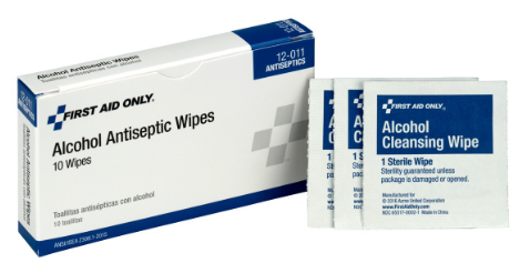 Alcohol Antiseptic Wipes, 100/Box