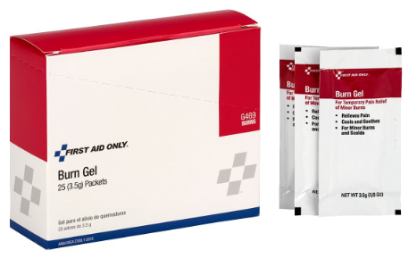 Burn Gel Packets, 1/8 Oz, 25/Box