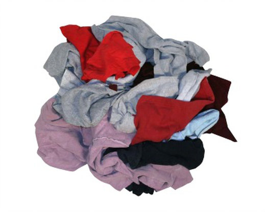 Reclaimed Sweatshirt Rags, 25 LB per CS