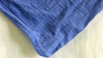 Heavy Weight Reclaimed Blue Shop Towel, 15" x 24"